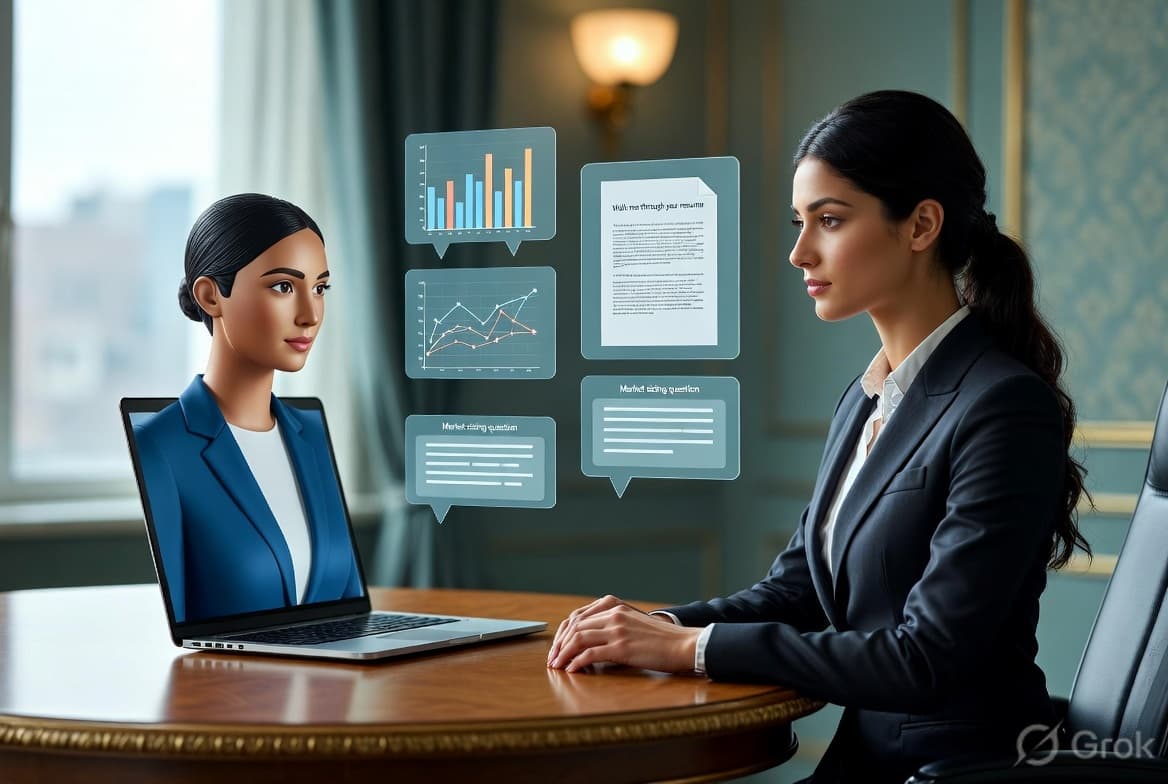 AI interview visual